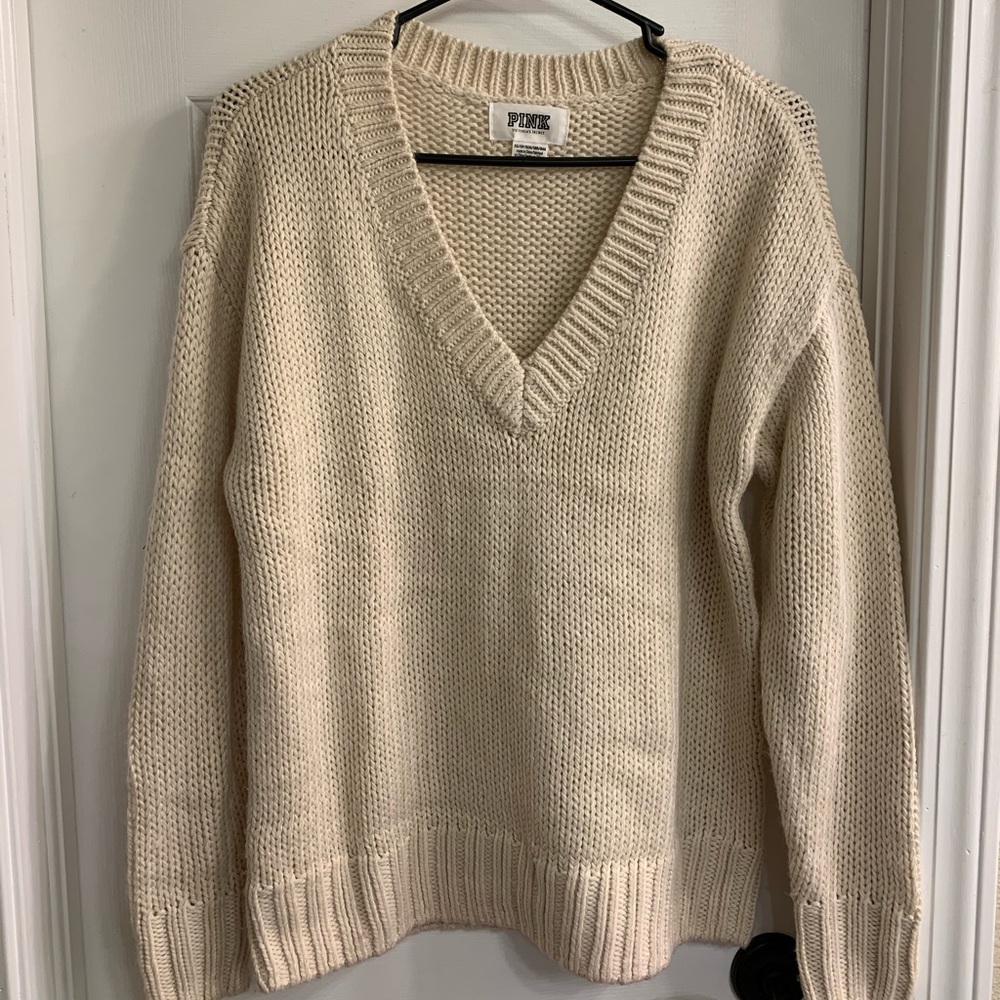 PINK boyfriend v neck sweater